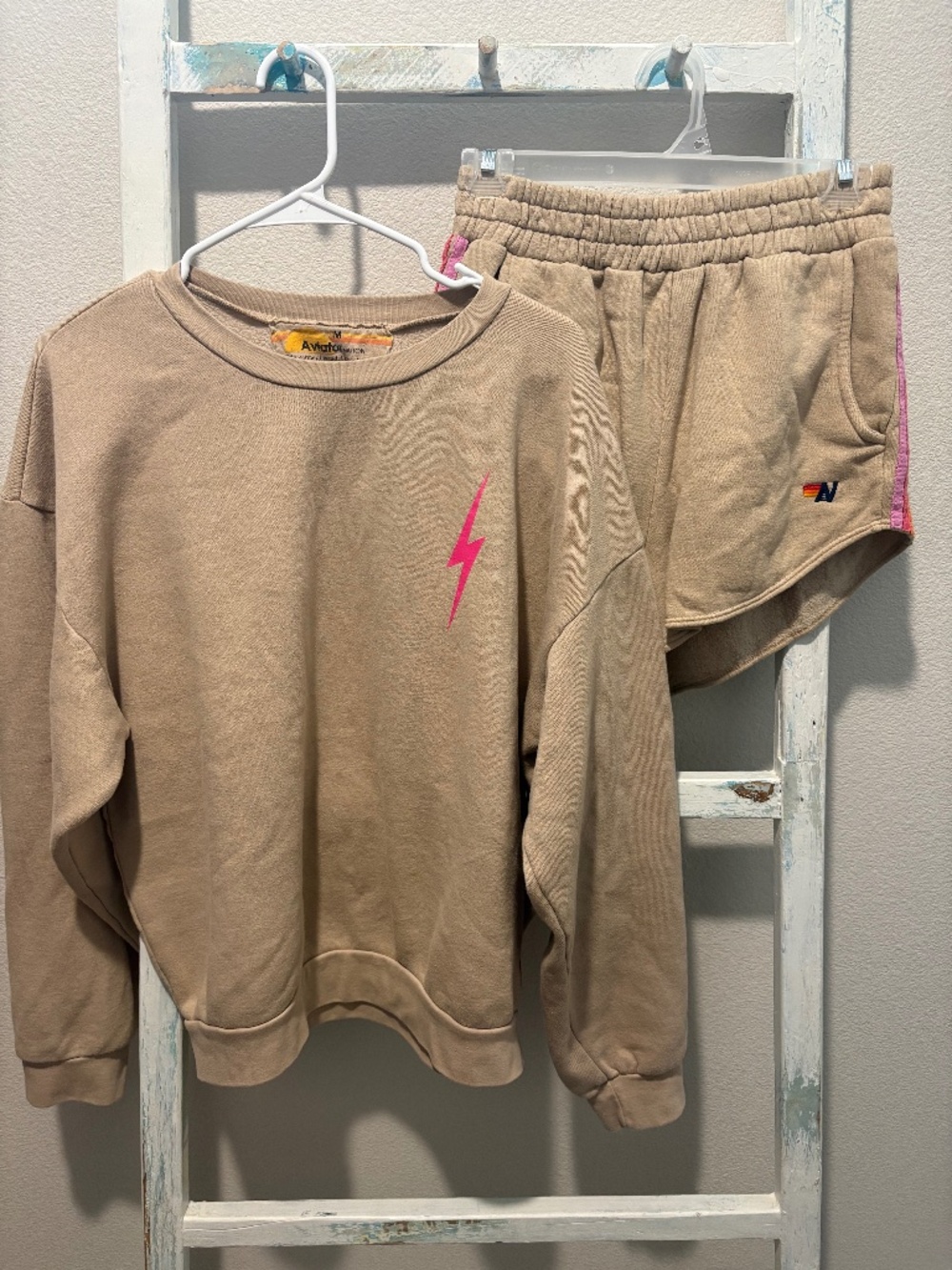 Aviator Nation Sweatshirt + Mini Shorts Set – Women’s Medium